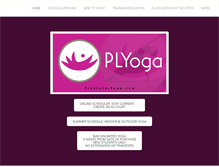 Tablet Screenshot of pinklotusyoga.com